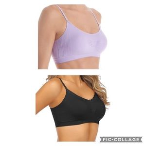 Lot of 2 Coobie bra bralette seamless NWOT padded